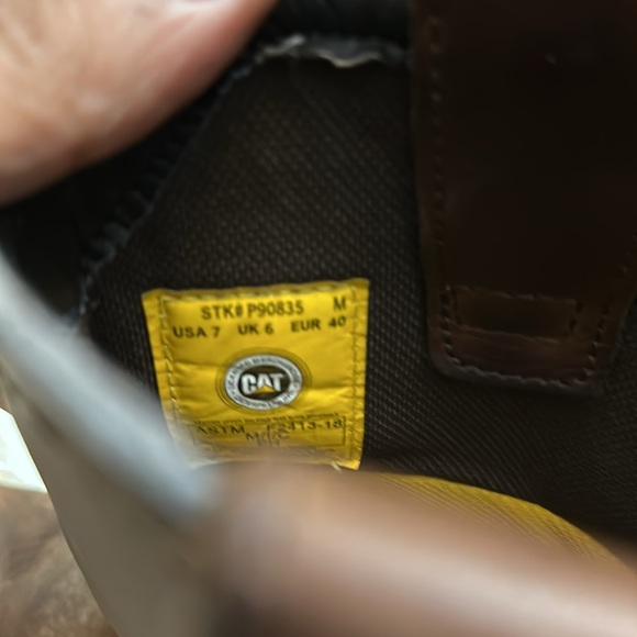 Caterpillar steel toe boots size US 7 Men - Picture 8 of 11